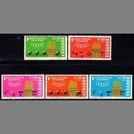 AT0314 Ecuador 1965 Bolivarian Games Bicycle Etc 5V MNH - Jumping