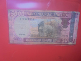 RWANDA 5000 FRANCS 2009 Circuler - Rwanda