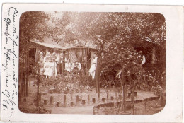 Delcampe - LEIPZIG LINDENAU Kleingartenanlage Gelaufen 21.8.1911 Original Private Braune Fotokarte Absender Dennhardt - Leipzig