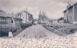 Vallée De Joux VD, Le Lieu, Entrée Du Village, Collège Et Eglise (31.7.1902) - Le Lieu
