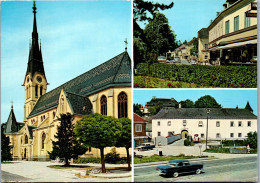 52873 - Oberösterreich - Traun , Pfarrkirche , Bahnhofstraße - Gelaufen 1970 - Traun