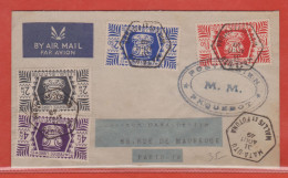 WALLIS ET FUTUNA LETTRE PAQUEBOT DE 1949 DE MATA UTU POUR PARIS FRANCE - Cartas & Documentos