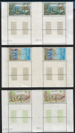 Monaco.1973 Rare Variété Non émis 939a/941a** Tirage Avec Interval. Cote "Maury" 975€. - Errors And Oddities