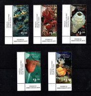 Ross Dependency 2016 Creatures Of The Antarctic Sea Floor  Corner Set Of 5 Used  (MS605H) - Gebruikt