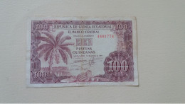 1 Billet De La République équatoriale De Guinée (100 Pesetas Guineanas De 1969 ) - Guinée Equatoriale