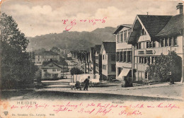 [-5%] SUISSE - Heiden - Wreeden - Route - Ville - Animé - Oblitéré à Heiden 22 II 03 - Carte Postale Ancienne - Heiden