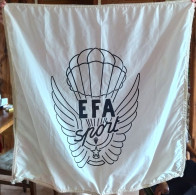 DRAPEAU EFA SPORT, PARACHUTISME , EN TOILE DE PARACHUTE - Autres & Non Classés