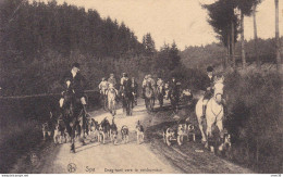 Delcampe - Belgique (Liege)  - Spa- Drag-hunt Vers Le Rendez-vous - Spa