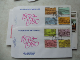Fdc Rwanda 1980 Perfect Independance De La Belgique 1012/1019 - 1980-1989