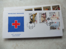 Fdc Rwanda 1988 Perfect  Croix Rouge Rode Kruis 1338/1341 - 1980-1989