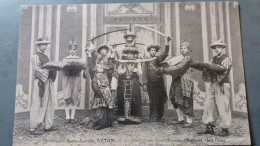 CPA AUTUN SAONE ET LOIRE 71 INSTITUTION SAINT LAZARE SPECTACLE THEATRE LE BOURGEOIS GENTILHOMME 1909 1910 CR AUTRER - Autun