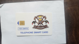 Uganda-(UGA-16)-telecom Logo-(17)-(100units)-(tirage-20.000)-(look Out Side And Chip)-used - Uganda