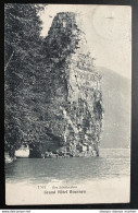 AK Litho Der Schillerstein Vierwaldstättersee Gestempelt BRUNNEN 1910 Ankunftsstempel RIVAZ - Wald