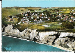 Delcampe - BERNEVAL (76) Vue Générale Aérienne; Falaises Et Villas Cim 310-116 A, Cpsm GF - Berneval