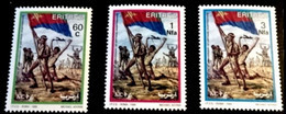 (048) Eritrea  Independence / Unabhängigkeit / 1999  ** / Mnh  Michel 199-201 - Eritrea