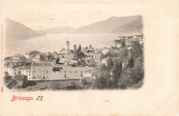 [-5%] SUISSE - Brissago - Panorama - Ville - Eglise - Oblitéré à Locarno 10 III 04 - Carte Postale Ancienne - Brissago