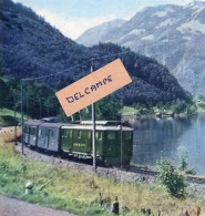 Ligne Du Brünig - Le Long Du Lac De Sarnen Près De Giswil Début Années 60 - Reproduction - Giswil