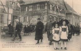 68 Dannemarie Ministre Millerand Et Général Thevenet 28 Novembre 1914 CPA Guerre 1914 1918 - Dannemarie