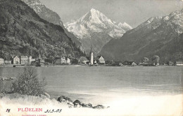 [-5%] SUISSE - Flüelen - Rivière - Eglise - Montagne - Oblitrée à Fluelen 31 III 03 - Carte Postale Ancienne - Flüelen