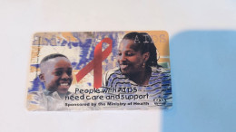LESOTHO-(LS-LST-0009---LES-09)-People With AIDS-(9)-(M20)-(TCLAD01273725)-(tirage-?)-good Card - Lesotho