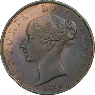 Grande-Bretagne, Victoria, 1/2 Penny, 1838, Londres, Cuivre, TTB+, KM:726 - C. 1/2 Penny