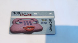 ICELAND-(ICE-D-08-311A)-Telephone Lady-(42)-(100units)-(311A12644)-(Tirage-15.000)-mint Card - Iceland
