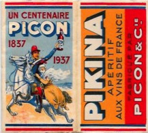 Papier à Cigarettes Publicité Publicitaire Complet De Ses Feuilles PICON PIKINA - Objetos Publicitarios