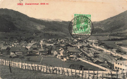 [-5%] SUISSE - Zweisimmen - Edition Photoglob Co. - Panorama - Oblitéré ? 18 IX 08 - Carte Postale Ancienne - Zweisimmen