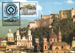 ARCHITECTURE, CASTLE, TOWER, CHURCH, 700 YEARS OF SALZBURG CITY LAW, AUSTRIA, POSTCARD - Mariapfarr