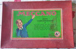 Meccano, Manuel D'instructions N°4A, Avec Boîte (vide) Complémentaire 4A - Meccano