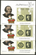 BRAZIL: Sc.2240, 1990 London Stamp World, 51 MNH Souvenir Sheets, Excellent Quality, Catalog Value US$210+, Good Opportu - Collections, Lots & Series