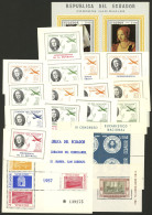 ECUADOR: Lof Of Souvenir Sheets Of Several Periods, MNH And Of Very Fine Quality! IMPORTANT: Please View ALL The Photos  - Ecuador