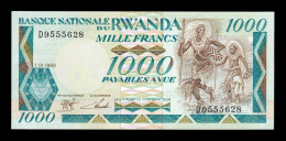 Ruanda Rwanda 1000 Francs 1988 Pick 21a Sc Unc - Rwanda