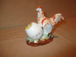 Ancien Encrier En Porcelaine De Vieux Paris Poule XIX ème - Calamai