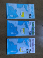 3 Cartes Marines Navicarte 1.50.000 503 504 534-535  Editions 1991(504) 1999(503) 1998(534-535) - Tecnología & Instrumentos