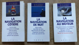 Ensemble 3 GUIDES GLENANS - Navigation Cotière - Navigation De Nuit - Navigation Au Moteur Editions 1992 Et 1993 - Tecnología & Instrumentos