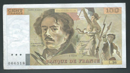 Billet  100 FRANCS . DELACROIX . 1980   Laura 2003 - 100 F 1978-1995 ''Delacroix''