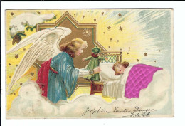 Delcampe - Kerstfeest  Reliëfkaart  No 208 S.   1903 - Engel