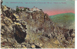 Delcampe - Ligne Du Sud De La France Gourdon Chemin Du Paradis - Gourdon