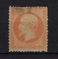 Delcampe - France Yv 23  Obl./Gestempelt/used Damage/thin - 1862 Napoléon III.
