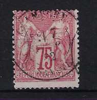 France Yv 71 Oblitéré/cancelled/used Signé - 1876-1878 Sage (Typ I)
