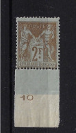 France Yv 101 Type I Neuf Avec ( Ou Trace De) Charniere / MH/*  Borde De Feuille - 1876-1878 Sage (Typ I)
