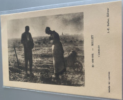 Delcampe - Musee Paris Louvre L Angelus De Millet 1858 Couple De Paysan De La Biere Pietee Fourche Brouette Pomme De Terre Panier - Museen