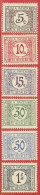 Congo Belge Taxe N°166 à/to 72 (sauf/except N°71) 1923-29 * - Nuovi
