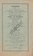 Leuven Universiteit - Roesbrugge-Haringe - Uitnodiging Voor Thesis  1942 (V3357) - Anciens
