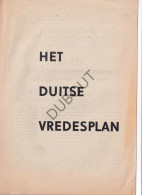 WOII 1961: Het Duitse Vredesplan (V3353) - Anciens