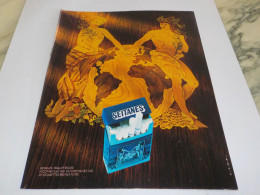 ANCIENNE PUBLICITE CIGARETTE SEITANES BRUNE LEGERE 1981 - Autres & Non Classés