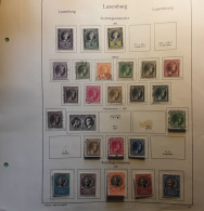 LUXEMBOURG 1926 - 1927 Lot De Timbres Neufs Et Obl Sur Page Album Ancienne TB - Autres & Non Classés