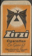 GERMANY Dresden 1875: Cigarette Folder The German MONOPOLY (2 SCANS) - Empty Tobacco Boxes