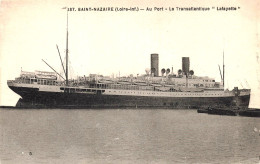 Delcampe - SAINT-NAZAIRE - Le PAQUEBOT TRANSATLANTIQUE "LAFAYETTE" - Saint Nazaire